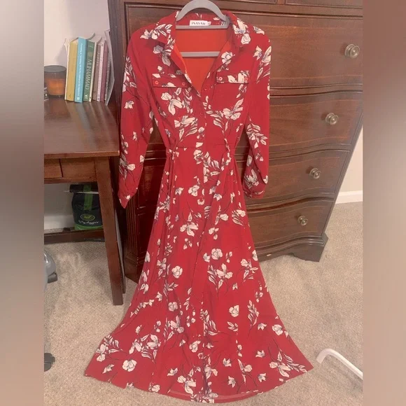 maxi summer dresses cheap Floral Summer Maxi Dress Floral Print / L